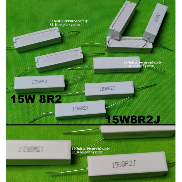 Resistor 15watt 15W 8R2 15W8R2J 8R2ohm 8,2R 8.2R 8,2 8.2 R ohm 8R2J