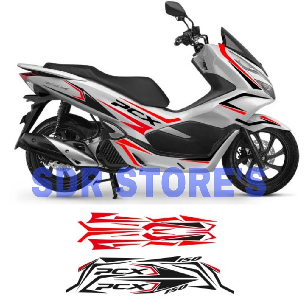 Cutting Sticker Motor HONDA PCX - Stiker PCX - VARIASI PCX STRIPING PCX Motif Terbaru Promo Murah