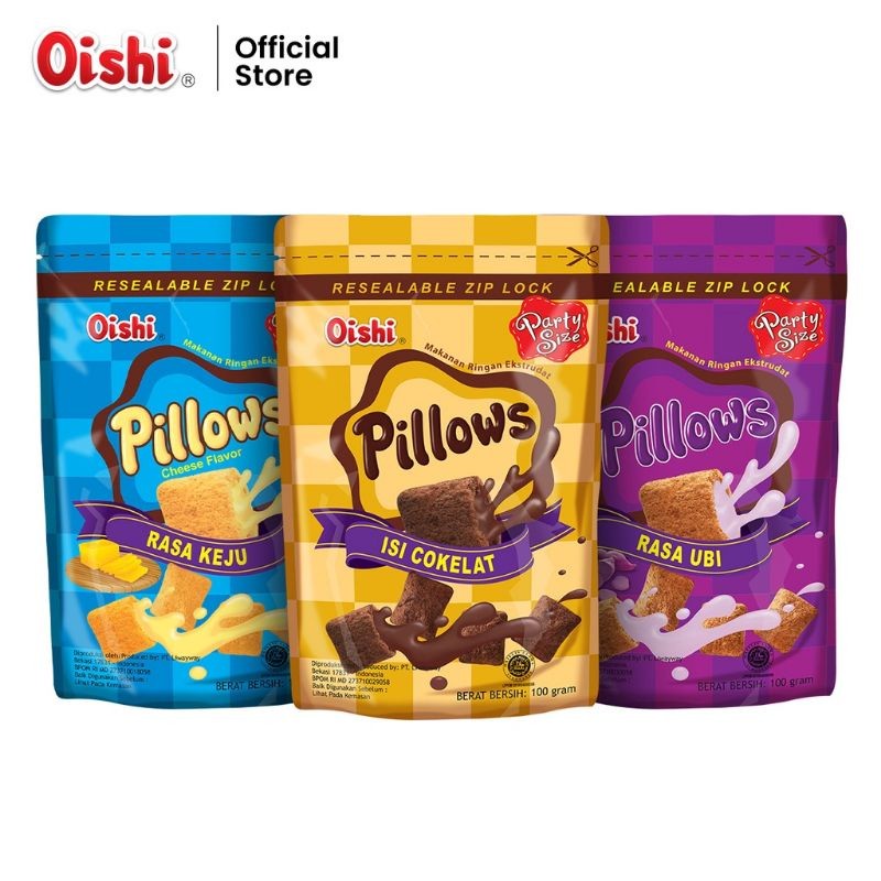

Oishi PILLOWS ubi dan cocopandan 110 gram - ABO