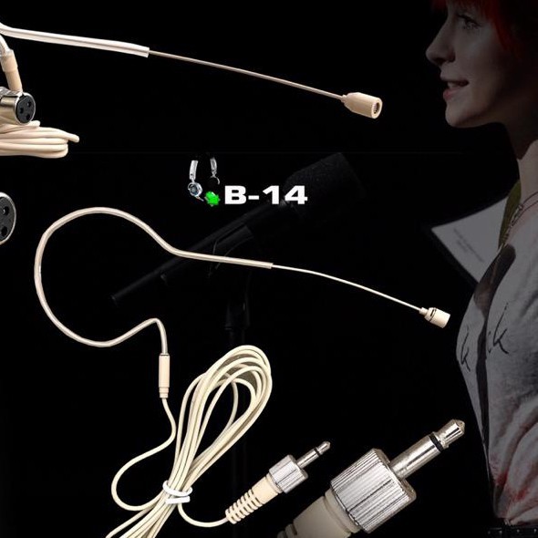 JJ99 Mic Earseat lidi satu telinga profesional - B-14 Drat dalam