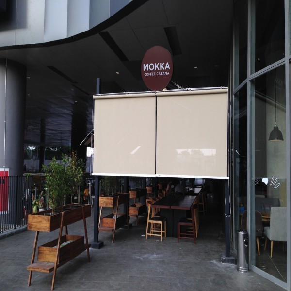 Roller Blind Outdoor SHARP POINT / Tirai Outdoor Tahan Air Hujan - Tampias Hujan Gorden Korden