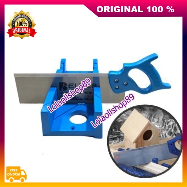 Gergaji Figura Sudut Gergaji Kayu Sudut Gergaji Pigura Manual Set Miter Box 100% ASLI ORIGINAL