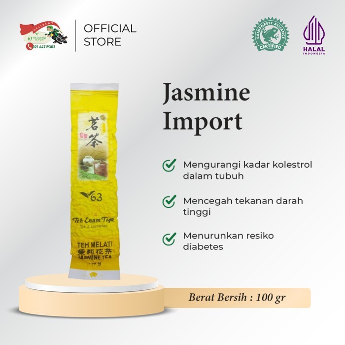 Teh 63 Jasmine Import 100 gram