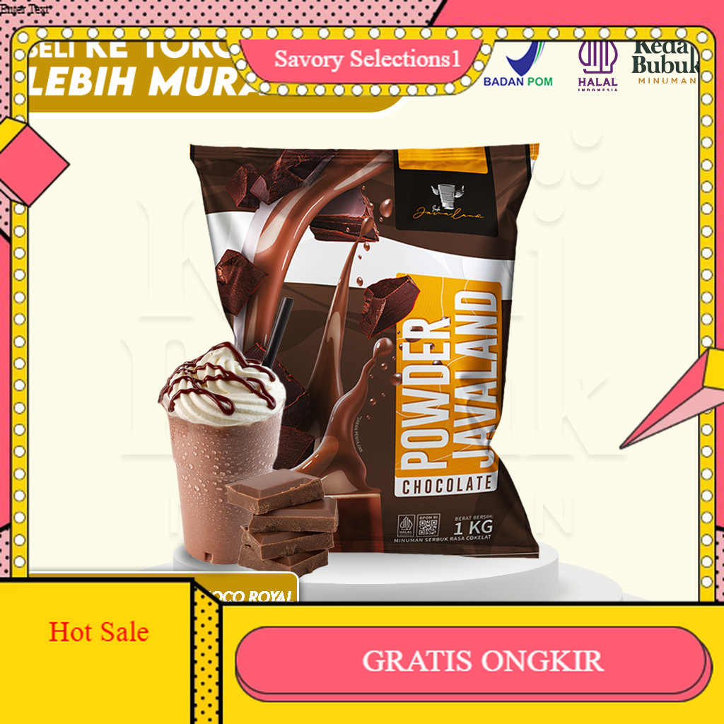 

【SAVORY】DISKON!! Javaland Bubuk Minuman Rasa Choco Royal / Coklat 1Kg - Regular Plain