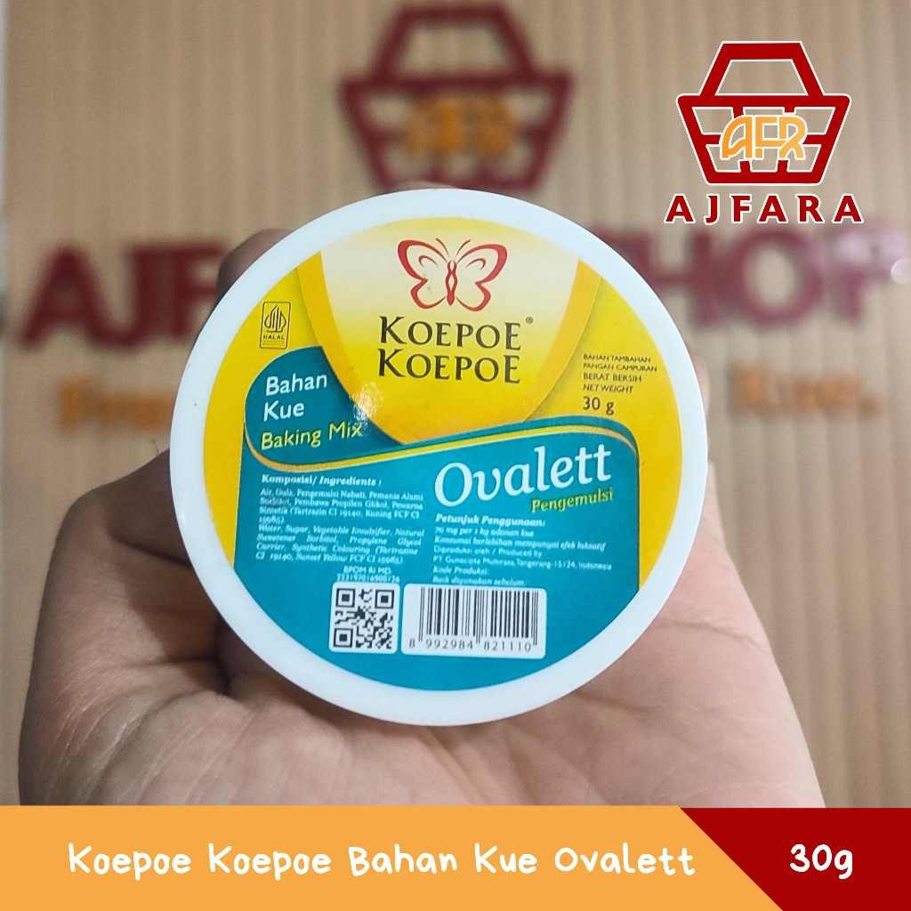 

Koepoe Koepoe Bahan Kue Ovalett 30 gram