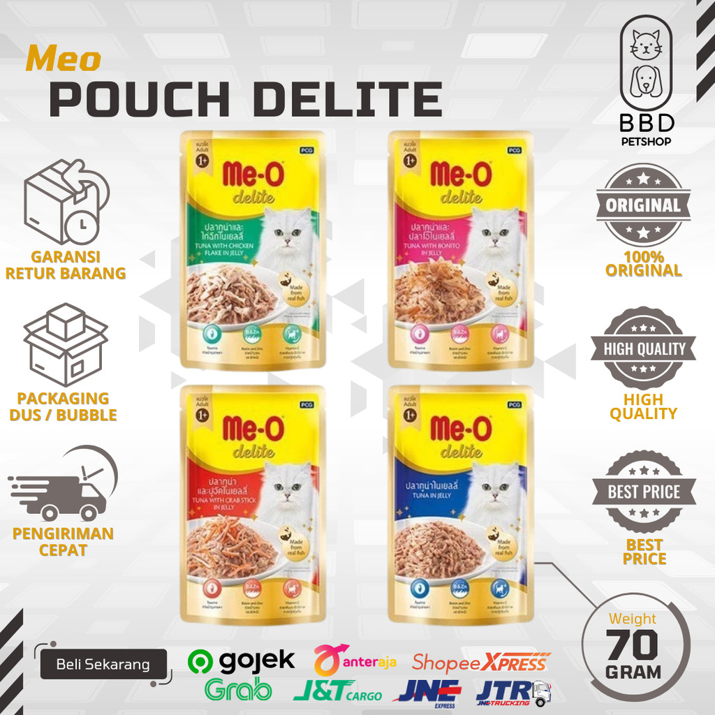 Meo Delite premium cat pouch 70gr