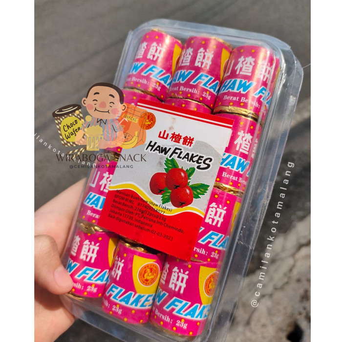 

SANCA HAW FLAKES BESAR / Permen san ca phien/ BUAH KERING ISI 12