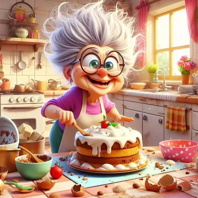 

Miniso Grandma Picture 5D Diamond Painting Kits Old Lady Embroidery Round/Square Drill Art Mosaic Home Decor Gifts Frameless