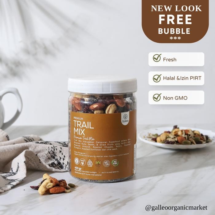 

SALE Trail Mix Jumbo Premium Galleo Snack Roasted Almond Cranberry Pumpkin Seed Cashew Raisin - Jar LargeTERLARIS