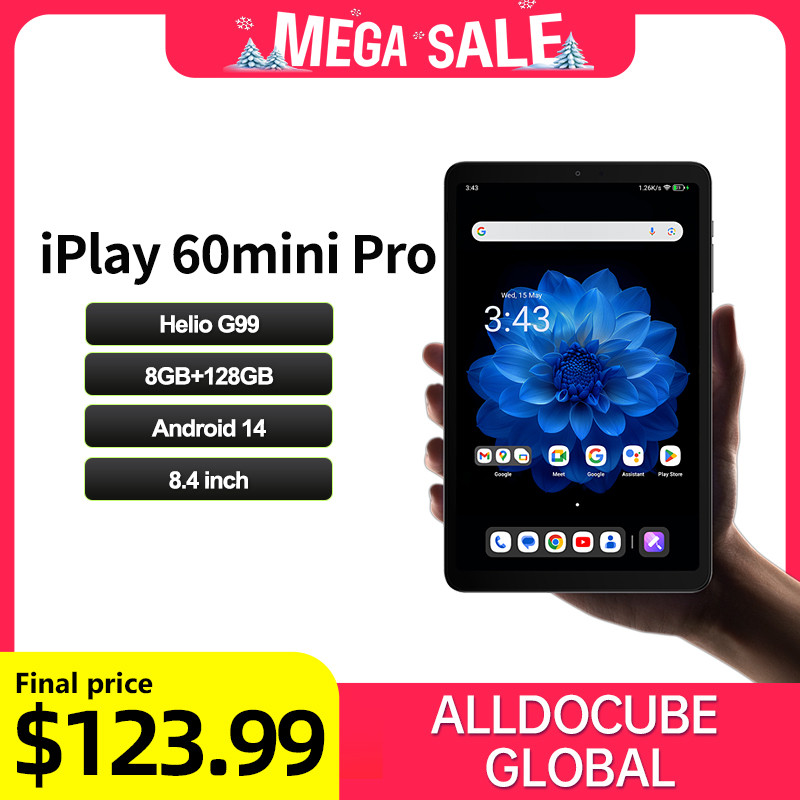Alldocube iplay60 mini pro 8.4in  Tablet Helio G99 Android14 8GB RAM 128/256GB ROM Dual SIM 4G LTE p