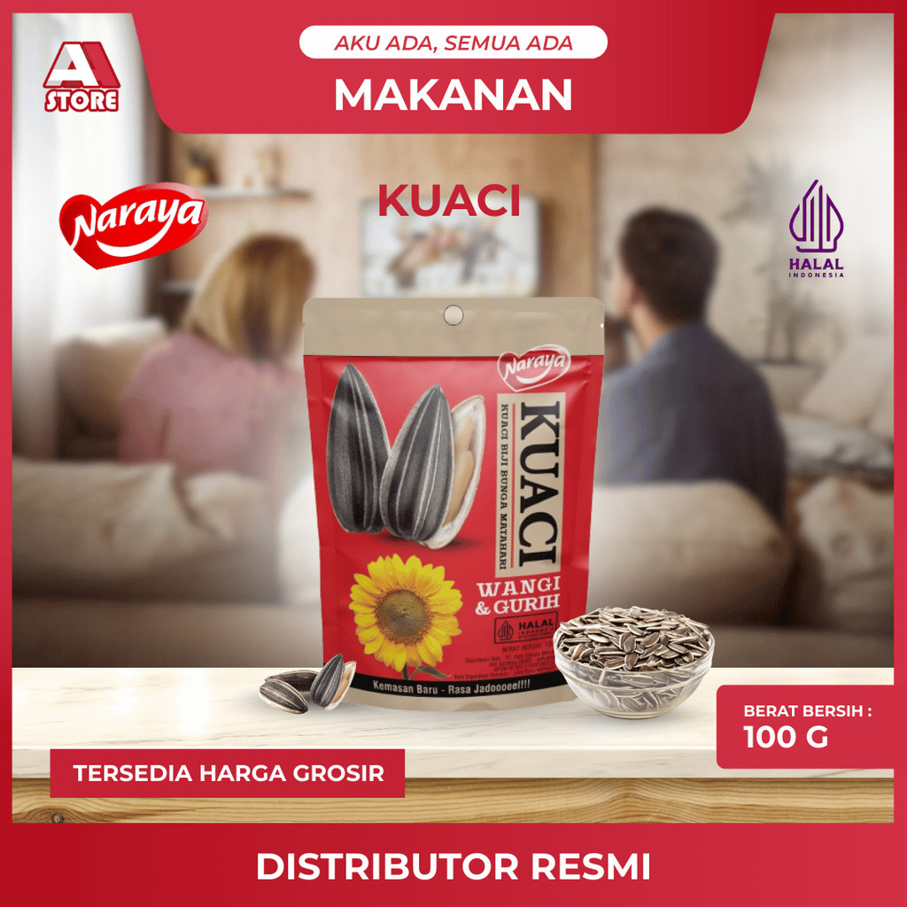 

NARAYA Kuaci Biji Bunga Matahari 100gr Spiced Rempah Gurih Renyah Praktis