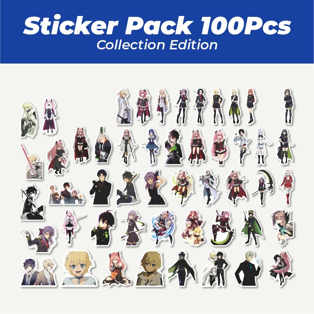 

Hot Stiker Anime Seraph of the End Lucu Anti Air Stikers Berperekat Waterproof Sticker Decal Buat Motor Helm Buku Journal Koper Casing HP Laptop Botol Minum