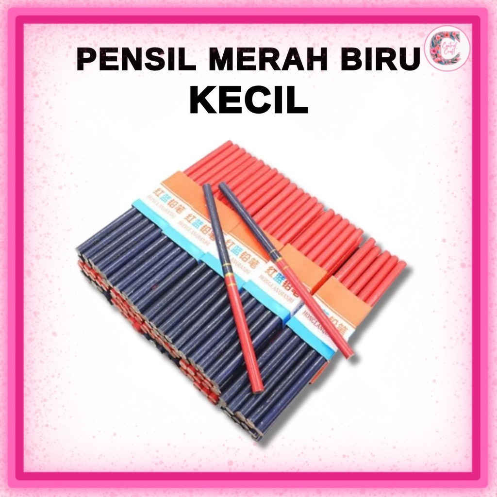 

Pensil merah biru kecil / pensil pola merah biru kecil ORIGINAL