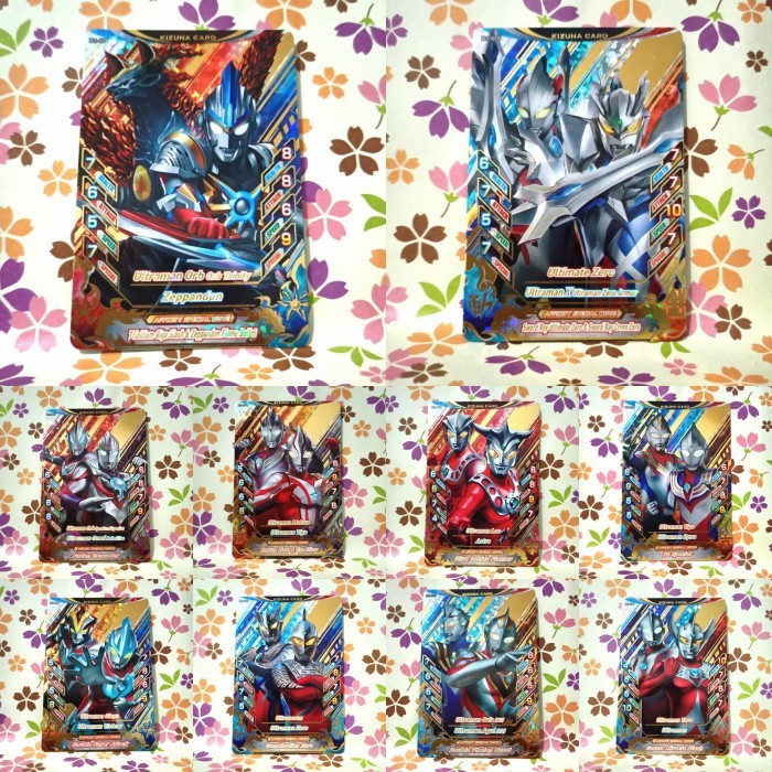 PROMO kartu ultraman fusion fight r/b kizuna CP - tiga & dyna
