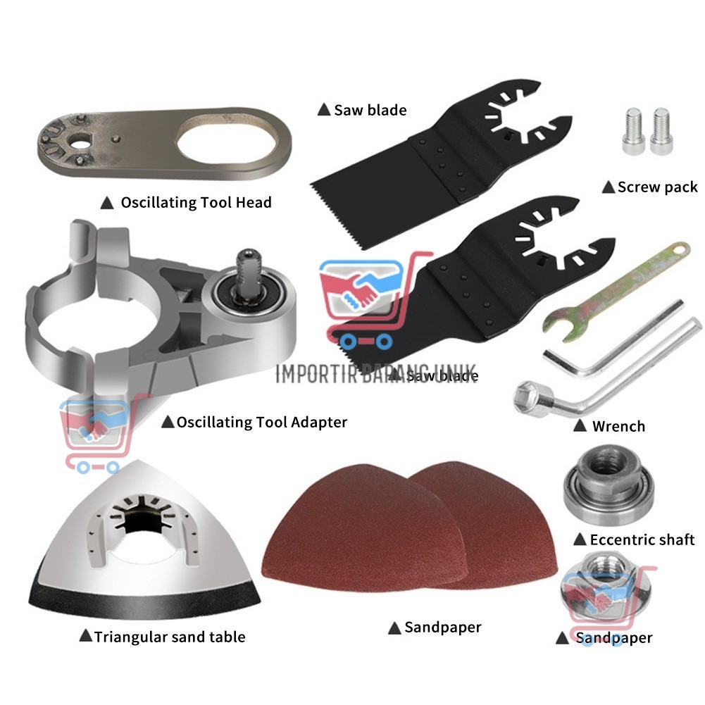 -I212-Adaptor Oskilasi Komplit Multiguna - Adaptor Gerinda Oskilasi/Adapter Gerinda Oskilasi