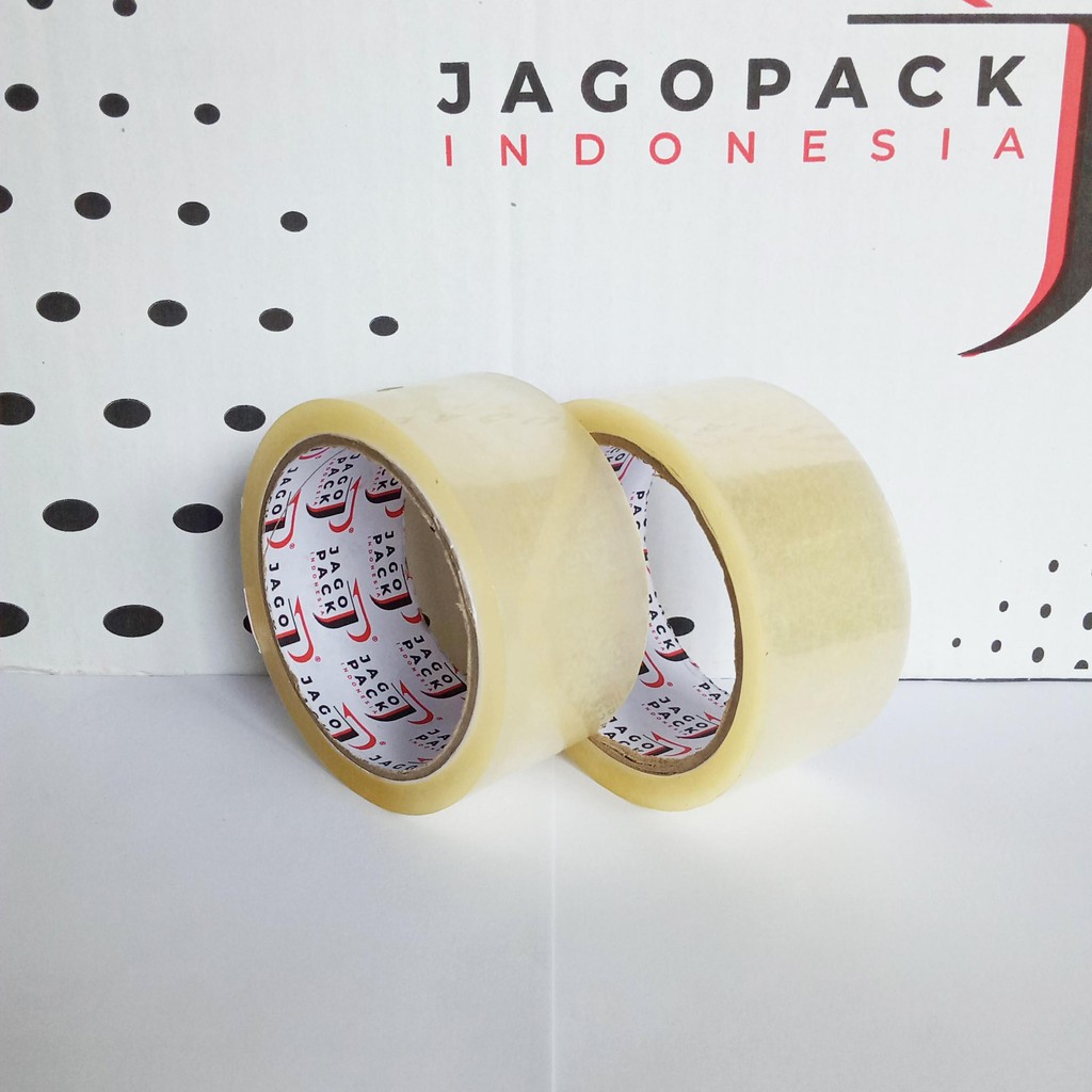 

2 PCS - Lakban Bening Ekonomis 45 x 90 yard - Lakban Packing - Jago Pack Indonesia