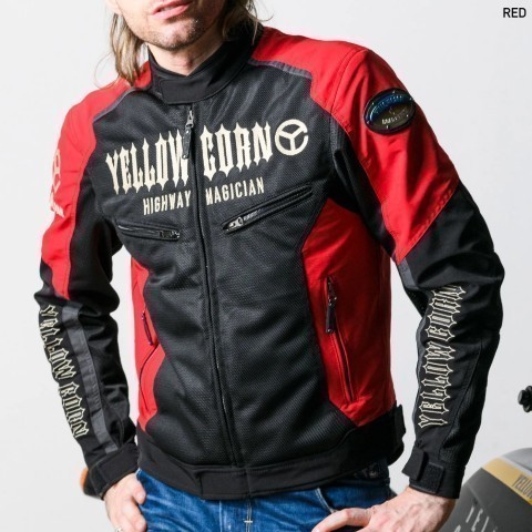 Jaket Motor - Yellow Corn SJ 4105 Red Jacket Original