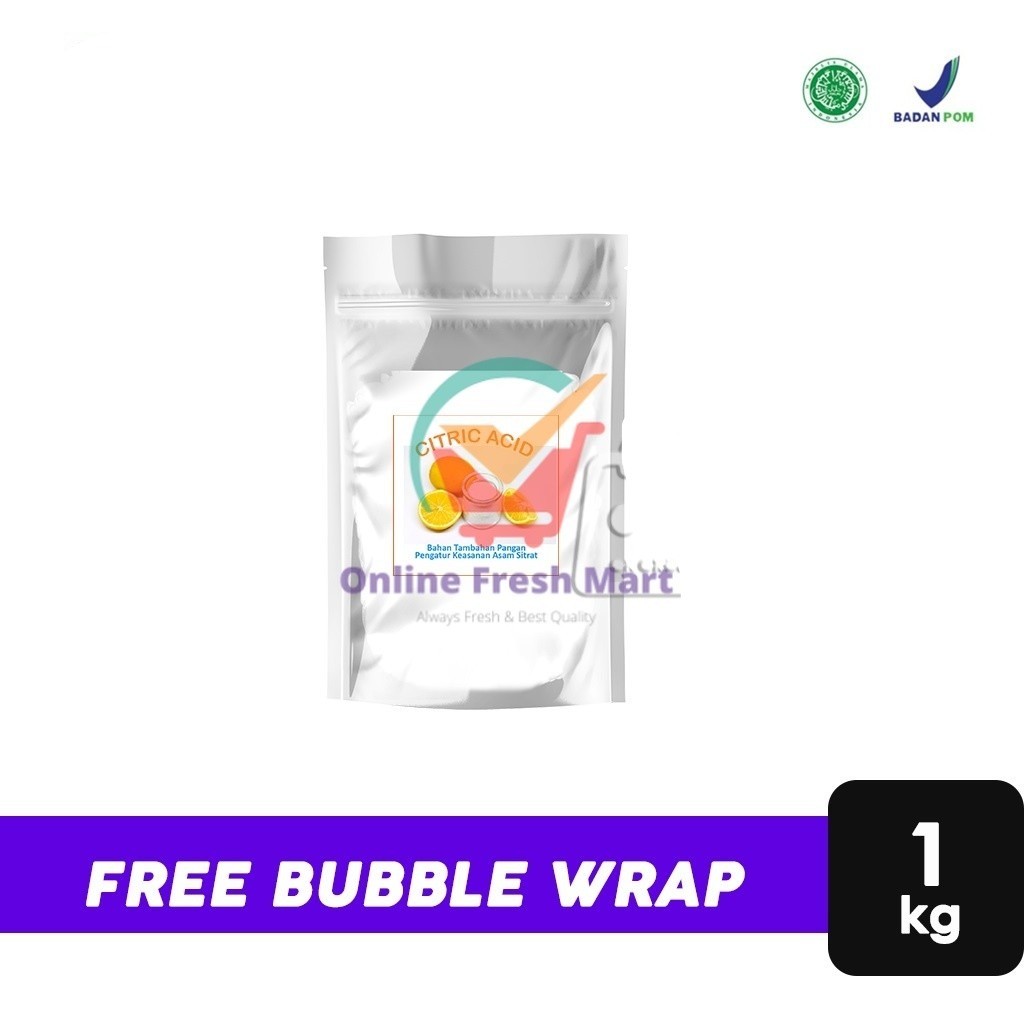 

Citrun Citric Acid Gajah / Asam Sitrat (1 Kg) - Online Fresh Mart Denpasar