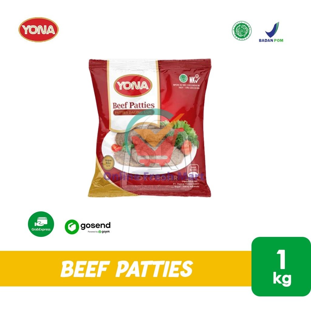 

Yona Beef Patties / Burger Daging Sapi isi 20 pcs (1 kg) KHUSUS GOSEND - Online Fresh Mart Denpasar