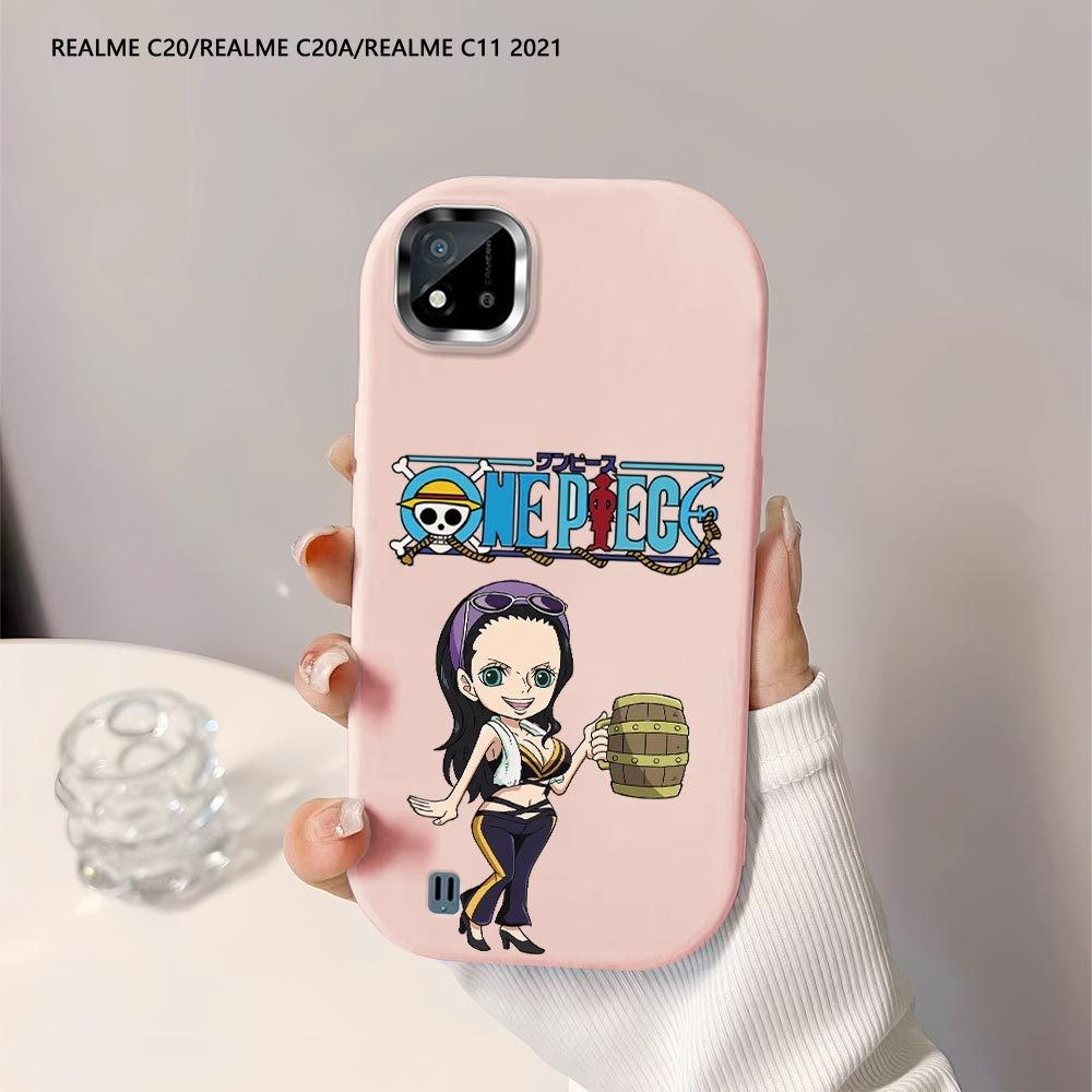 Softcase Untuk Realme C20 C20A C21 C25 C25S C15 C12 C11 2021 Anime One-Piece Luffy Back Cover Case S