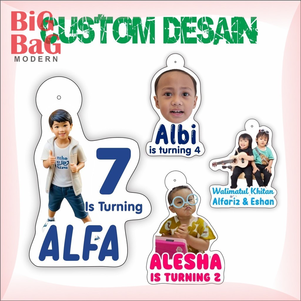 

Hang Tag Ultah Eksklusif Custom Nama Anak Isi 20 pcs BigBagPrint