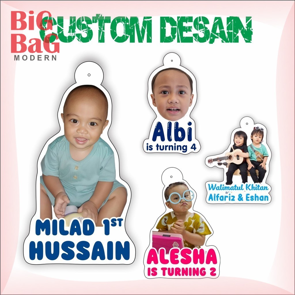 

Hang Tag Ultah Eksklusif Custom Nama Anak Isi 20 pcs BigBagPrint