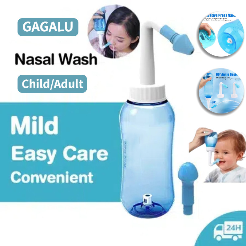 GAGALU Nasal Rinse Alat Pembersih/Pembersih Hidung/Alat Cuci Hidung/Botol Cuci Hidung/Neilmed Sinus 