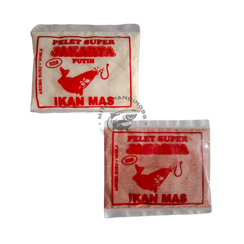 Umpan Pelet Super Jakarta 225 Kecil - Umpan Pancing Ikan Mas