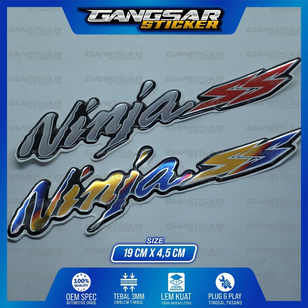 emblem timbul ninja ss kawasaki | emblem logo ninja ss