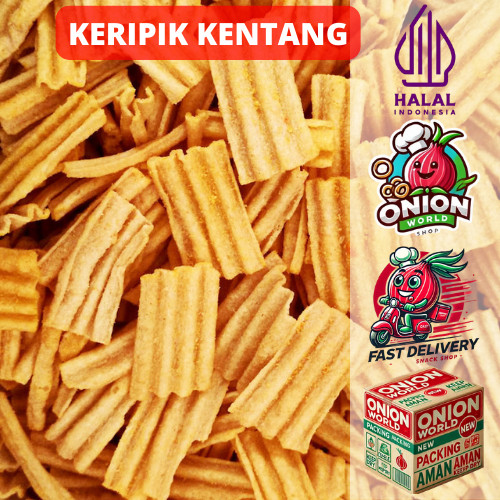 

UWD KERIPIK KENTANG JAGUNG BAKAR 500gr Kripik Kentang Balado Kripik Kentang Original Kentang