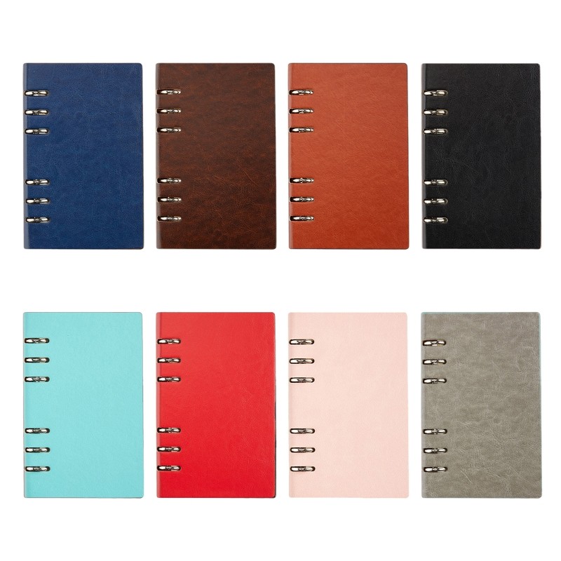 

2024 New A6 Loose-leaf Notebook 100 Sheets Lined Refillable Binder Planner for Students
