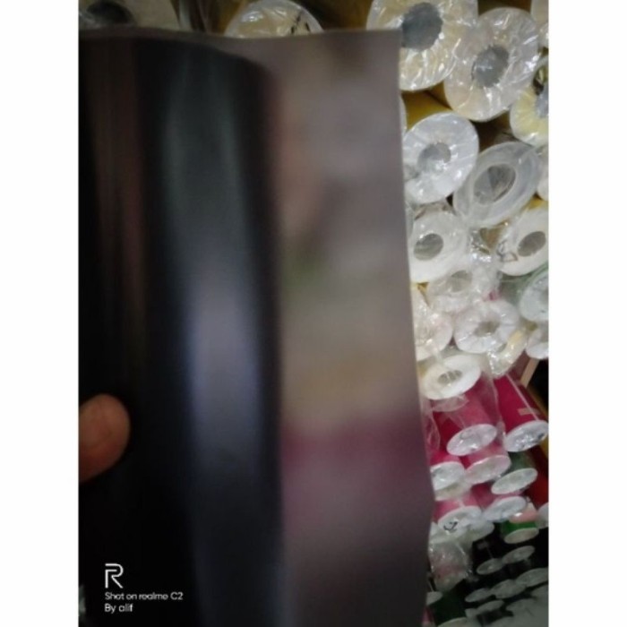 Stiker Skotlet Hybrid Transparan Hitam Doff