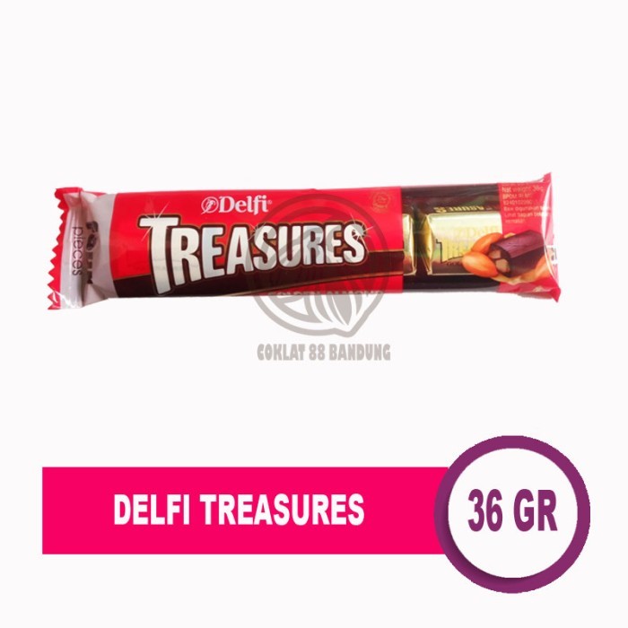 

DELFI TREASURES 36GR, COKLAT DELFI TREASURE 9GR X 4 PCS - GOLDEN ALMOND