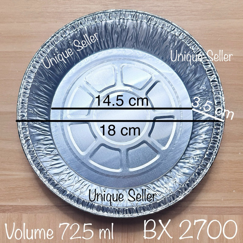 Aluminium Foil Bulat 18 cm BX 2700 Bestfresh / Alufoil Tray RX 725 Best Fresh / Aluminium Foil Alutr