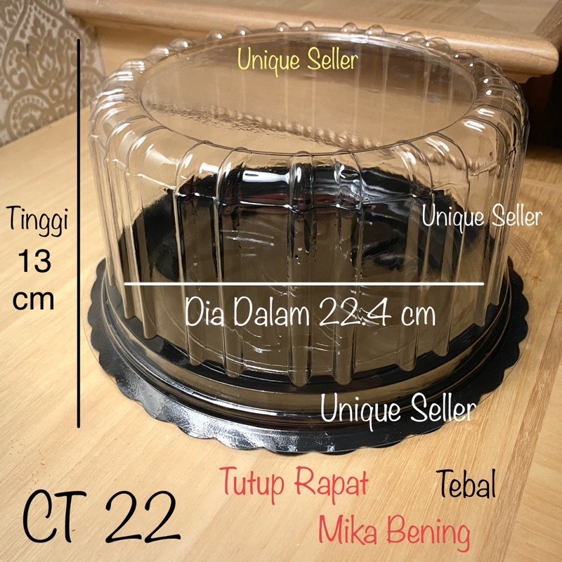 [6-10 pcs] Mika Cake Tray 22 cm Tinggi 13 cm BULAT / CT 22 BULAT / Mika Kue Tart 22cm BULAT / Mika T