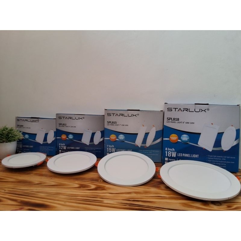 Starlux Led Panel Cahaya Putih 9W 12W 15W 18W