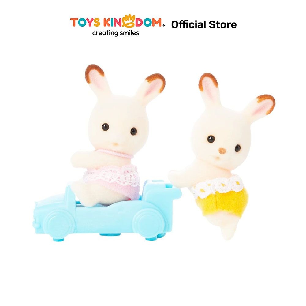 Toys Kingdom Sylvanian Families Set Boneka Chocolate Rabbit Twins 5420 Set Mainan Boneka Anak Mainan