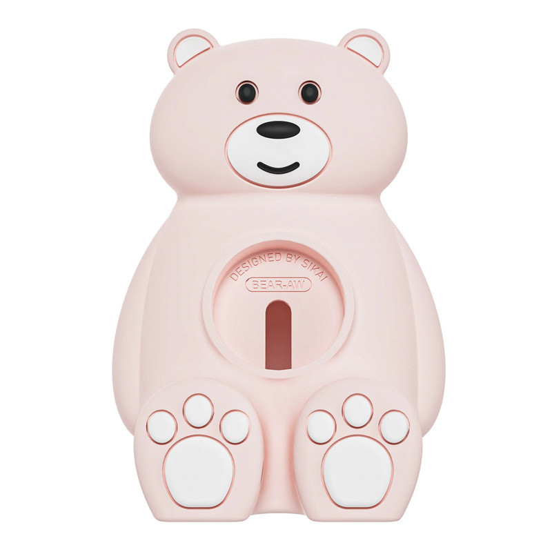 Cute Bear Charger Stand For Apple Watch Series Ultra 2 9 8 SE2 Silicone Holder for iWatch 7 6 SE 5 4