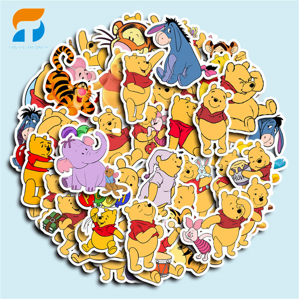 

50pcs stiker Beruang Kecil yang Lucu DIY untuk komputer, washi, scrapbooking, laptop, alat tulis, seni, dan kerajinan.