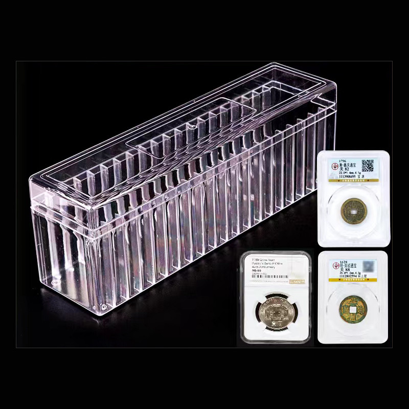 20 Certified Graded PCGS NGC Slab Coin Holder Coin Transparent Box Coins Protection Storage Commemor