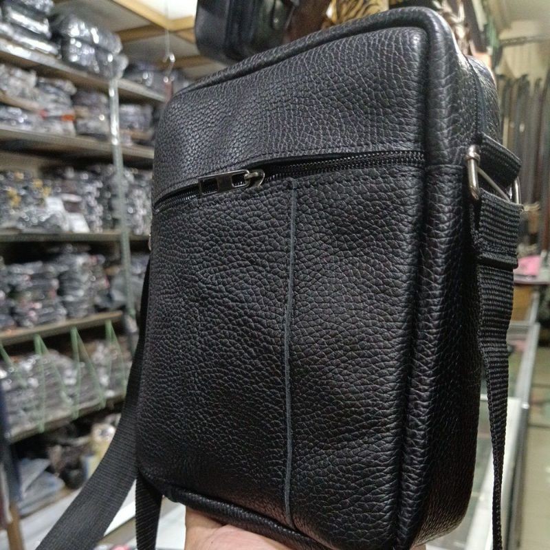 JJ99BJ Tas Selempang Kulit SIMON Pria Wanita JEEP-100 || Original Tas Kulit Kulit Garut