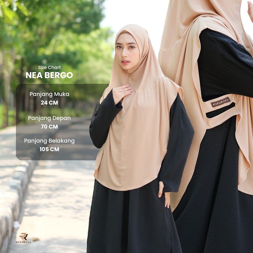 Gameboiishop - ROKUROKU.ID Nea Bergo - Khimar Instan Sporty