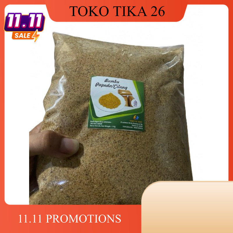 

BISA COD - BUMBU CILUNG PAPEDA 1 KG MURAH - SUPER GURIH DAN PEDAS - PANIR BAWANG - REMESAN BAWANG