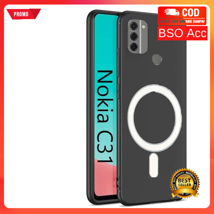 Case Nokia C31 MAGSAFE Wireless Casing Silicone Slim Matte Silicone Case Cover