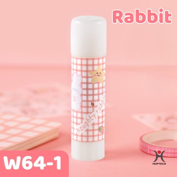

Homify Living Lem Glue Kertas Stick / Lem Putar Katakter / Lem Batang Motif Kartun - RABBIT W64-1
