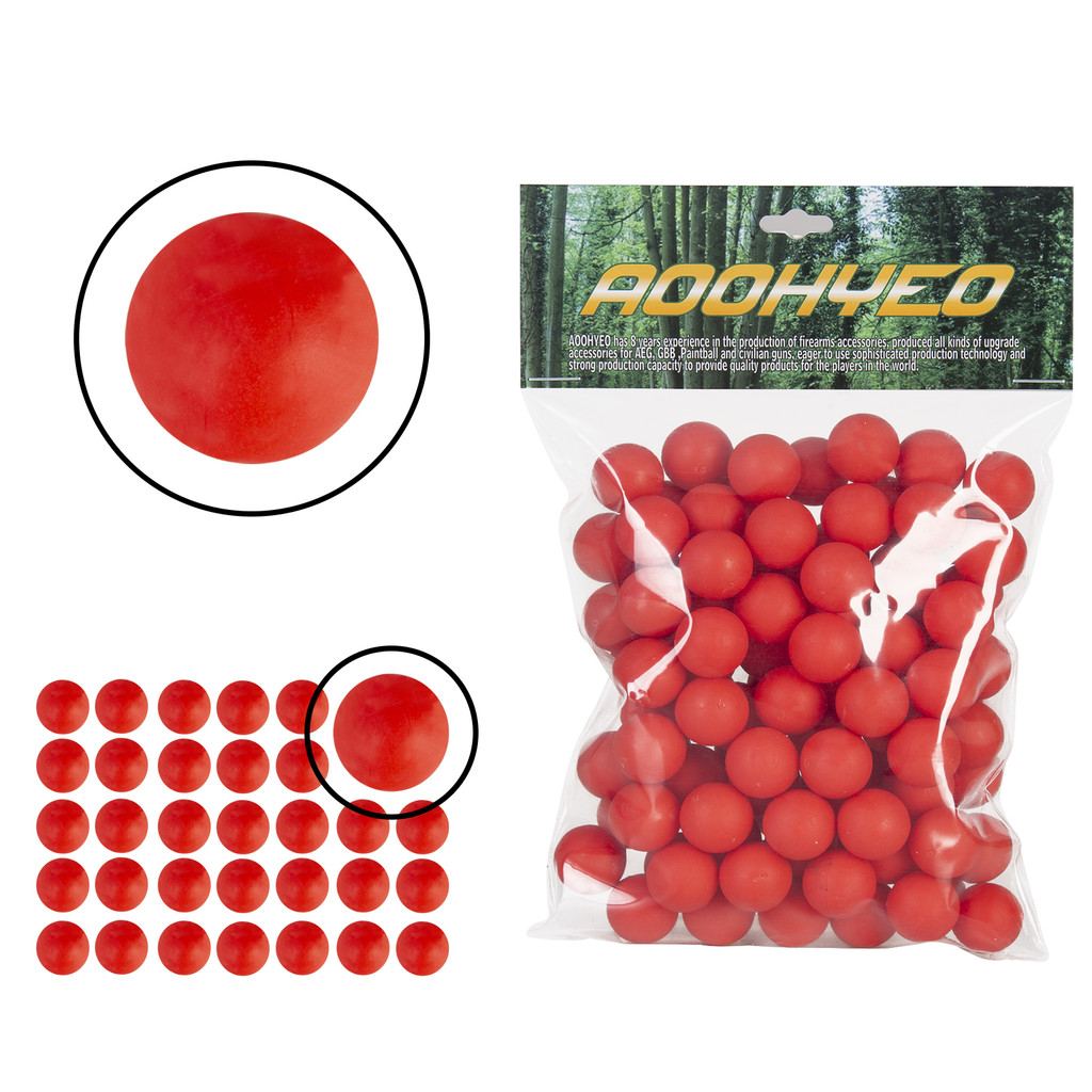 0.68cal Reusable Paintball Gun Bullet Indoor And Outdoor Recyclable .68 Caliber Rubber Training Pain