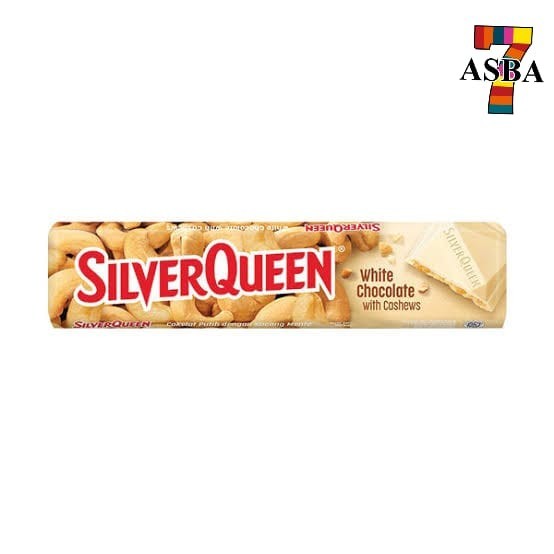

SILVERQUEEN WHITE CHOCOLATE WITH CASHEWS 58 GR