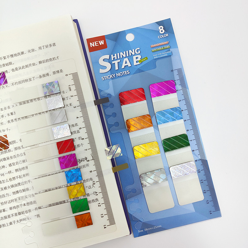 

KindFuny 160/200 Sheets Transparent Sticky Notes Self-Adhesive BookMarkers Annotation for Reading Book Clear Tabs Stationery