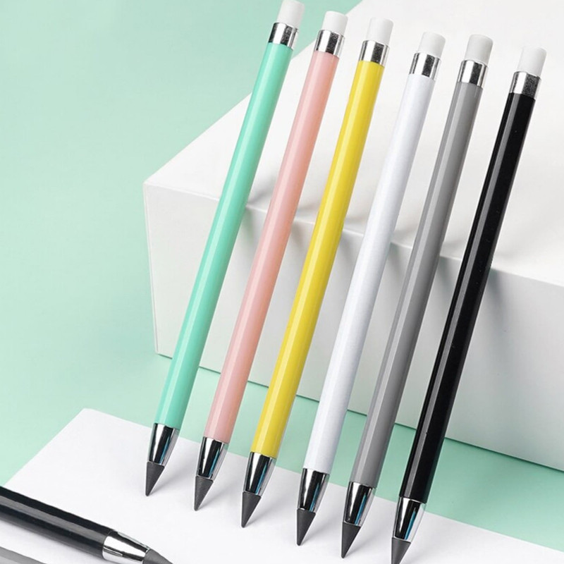 

6 Pcs/Set Eternal Pencil Unlimited Writing Pen Art Sketch Writing No Ink Pen Magic Pencils Kawaii HB School Supplies Stationery