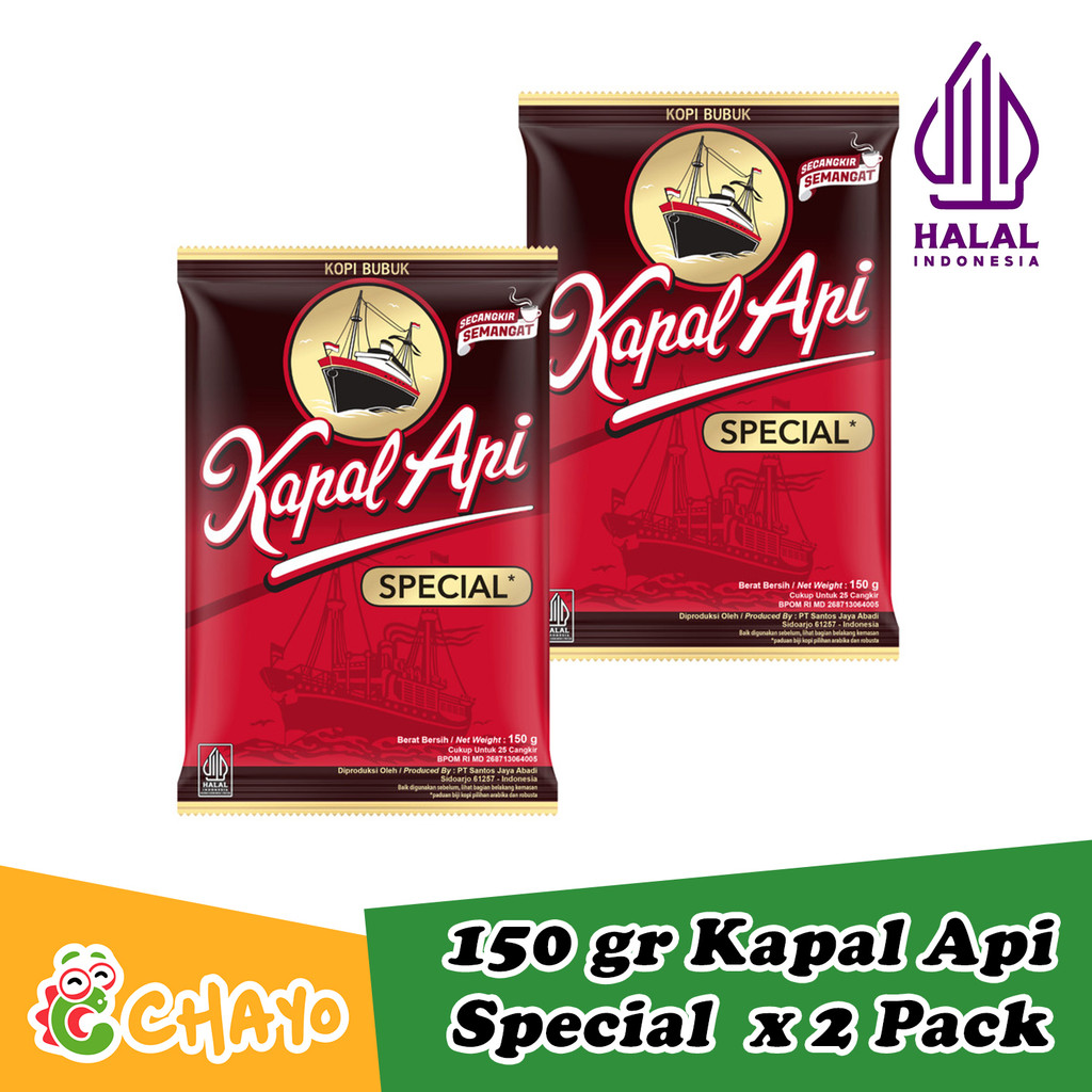 

Kapal Api Kopi Bubuk Special Pack 150 gr x 2 Pack